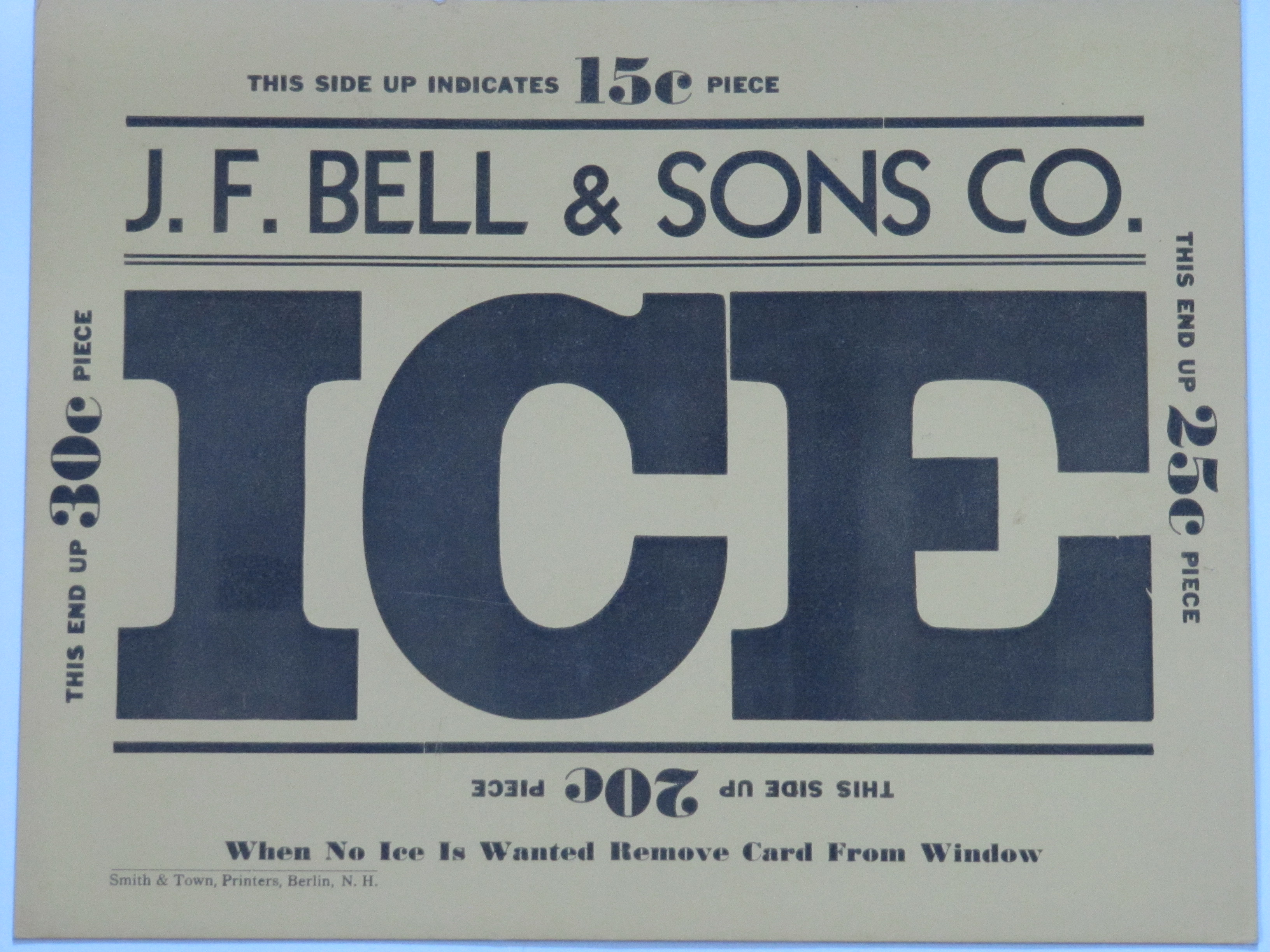 J.F.Bell & Sons Ice Co.
