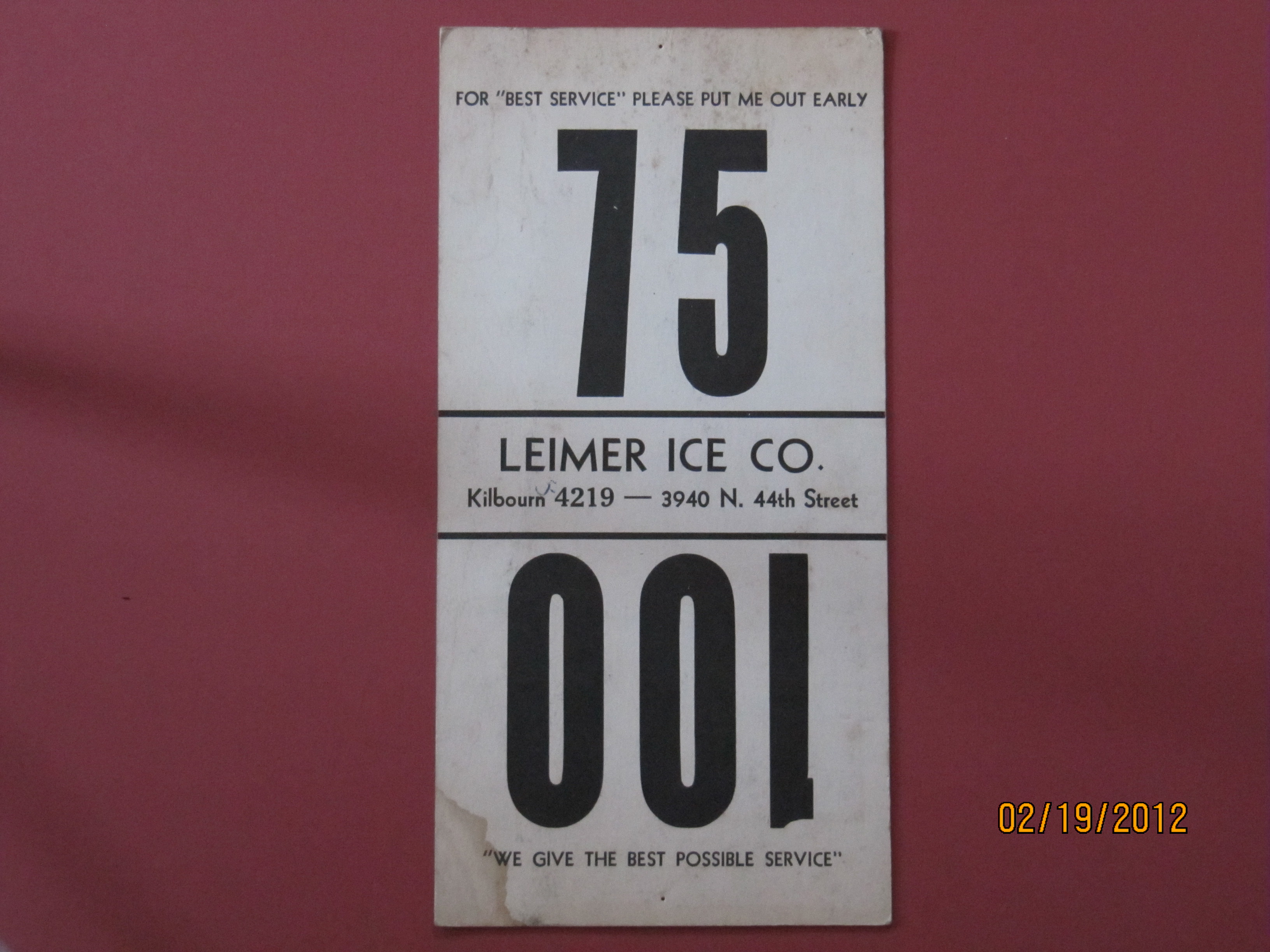 Leimer Ice Co.