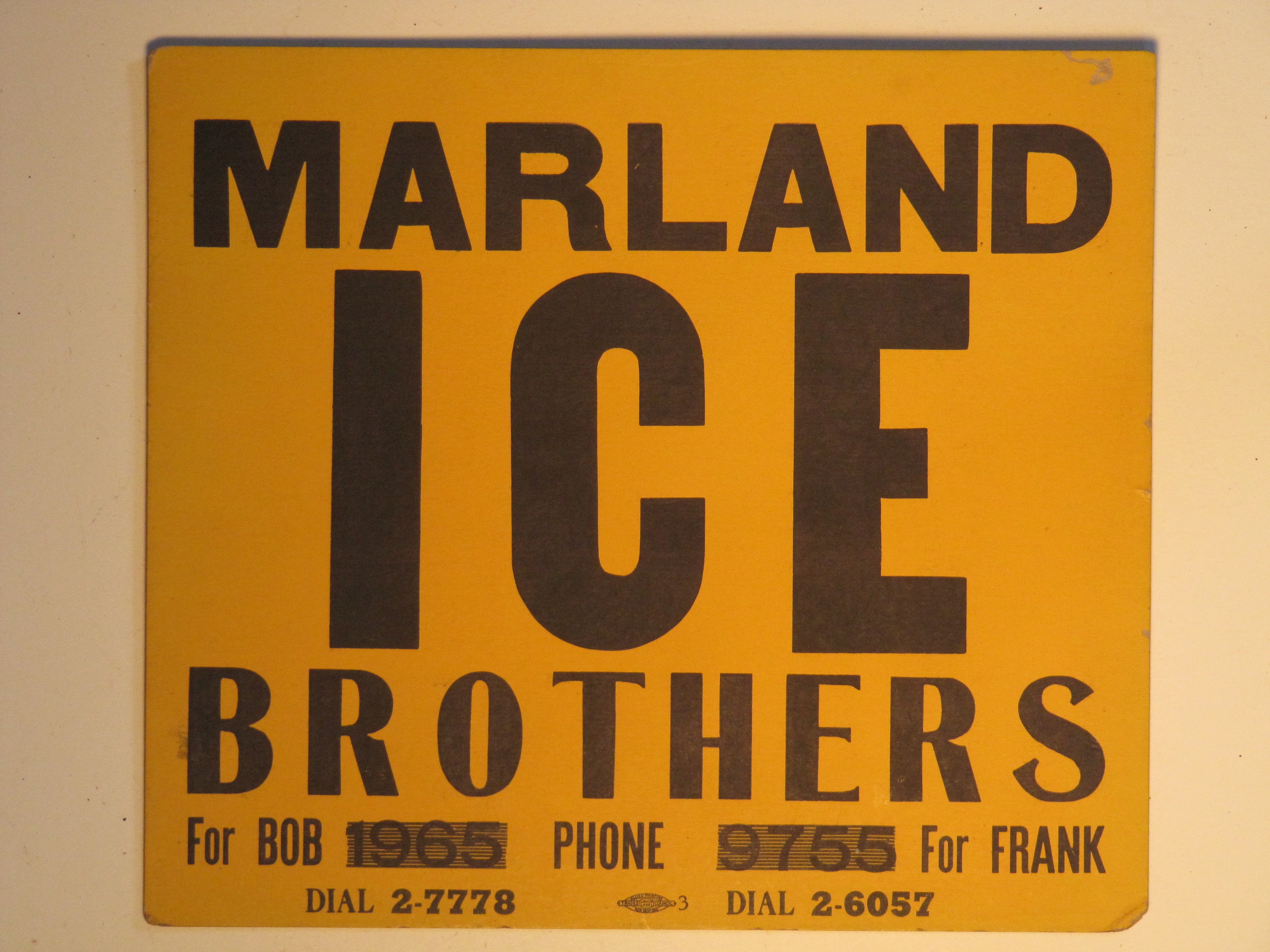 Marland Bros. Ice