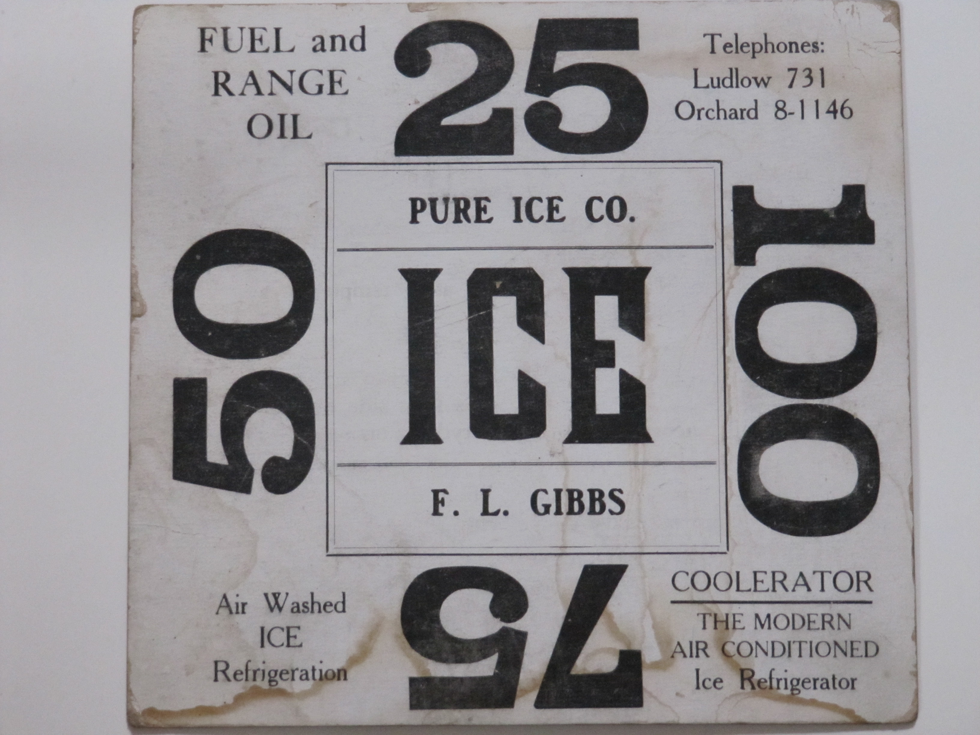 Pure Ice Co. Ludlow,Mass.